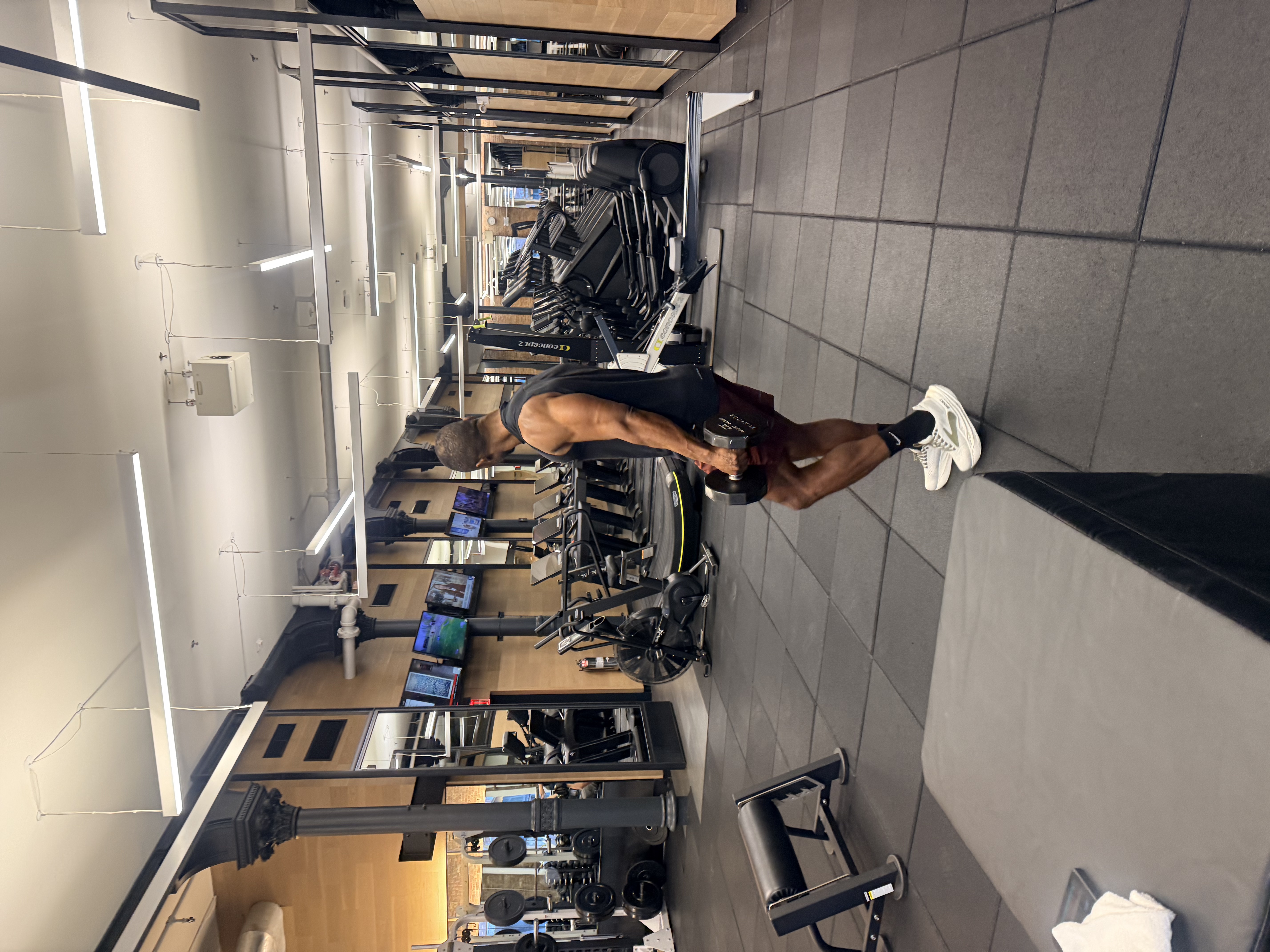 Ajay training in the gym