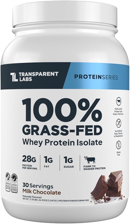 Transparent Labs Grass-Fed Whey Protein Isolate