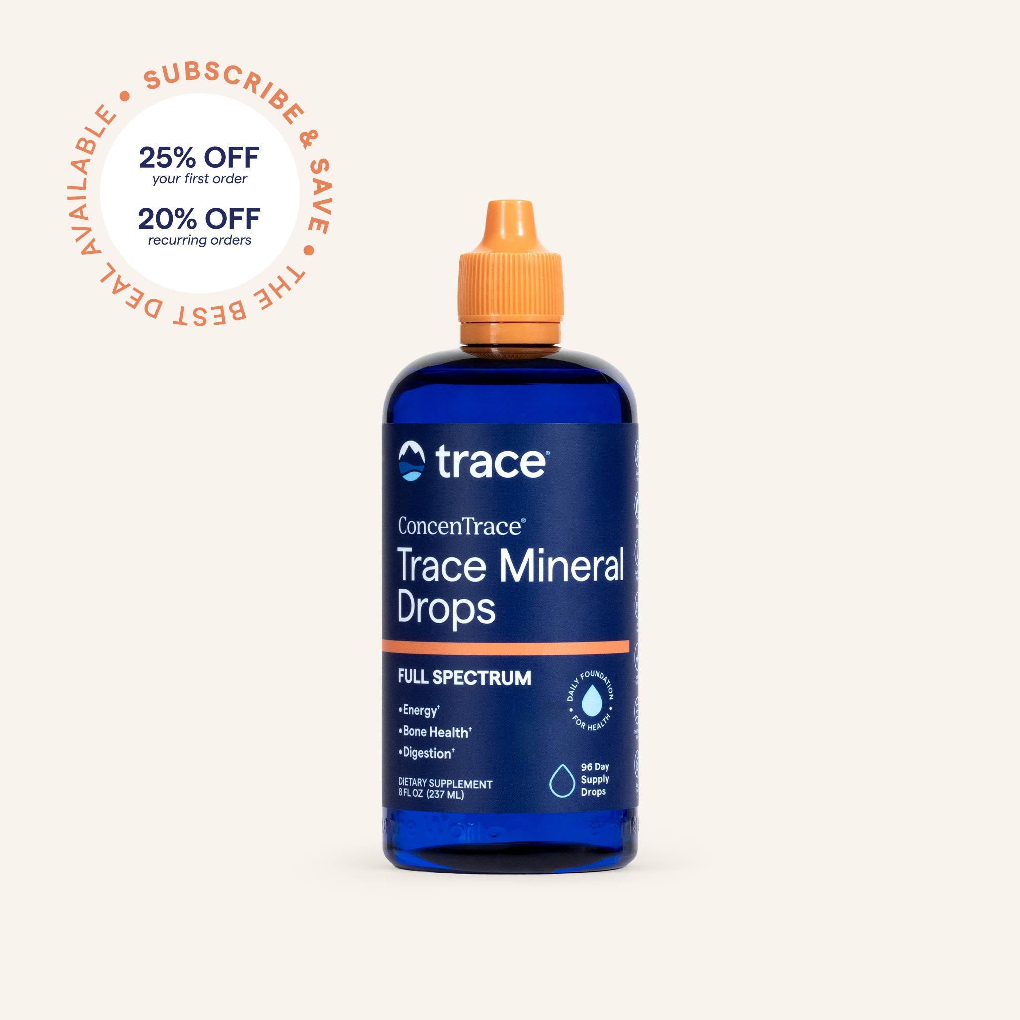 Trace Minerals Research ConcenTrace Trace Mineral Drops